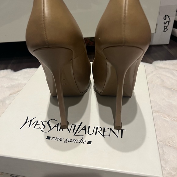 YSL beige leather tributes size 7 - Picture 3 of 5
